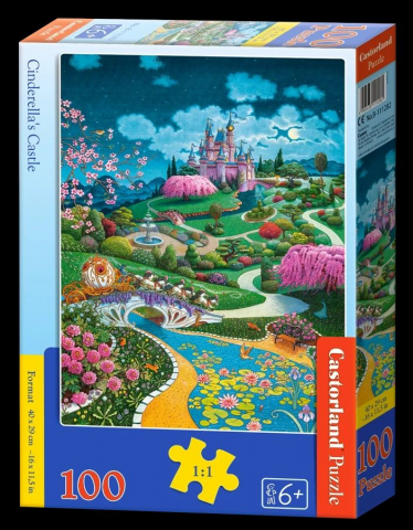 Puzzle cu 100 piese - Puzzle 100 piese Cinderella's Castle 111282 Castorland