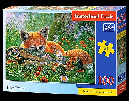 Puzzle cu 100 piese - Puzzle 100 piese Foxy Dreams 111244 Castorland