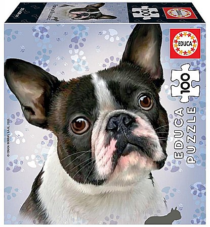 Puzzle cu 100 piese - Puzzle 100 piese French Bulldog EDUCA 18802