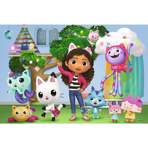 Puzzle 100 Piese Gabby's Dollhouse Prietenii lui Gabby [1]
