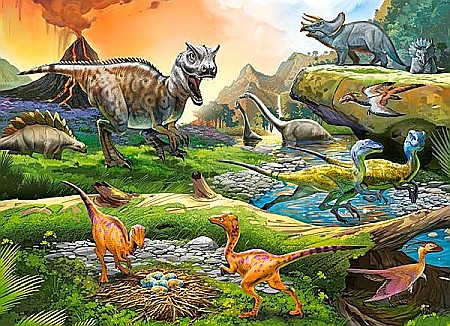 Puzzle 100 piese Lumea Dinozaurilor 111084 [1]