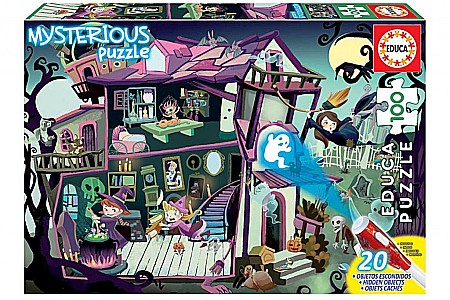 Puzzle cu 100 piese - Puzzle 100 piese Mysterious Puzzle Ghost House 18611