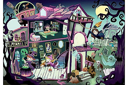 Puzzle 100 piese Mysterious Puzzle Ghost House 18611 [1]