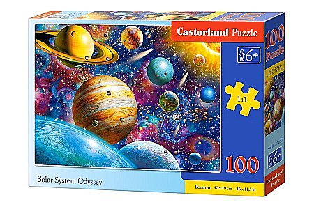 Puzzle cu 100 piese - Puzzle 100 piese Odiseea Sistemului Solar 111077