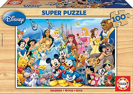 Puzzle cu 100 piese - Puzzle 100 piese The wonderful world of Disney Educa 12002