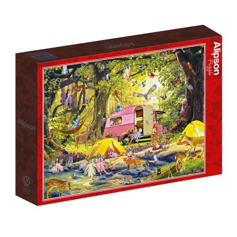 Noutati - Puzzle 1000 piese Alipson Camping des Fees with Friends of the Forest
