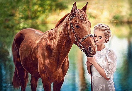 Puzzle 1000 piese Beauty & Gentless 104390 [1]