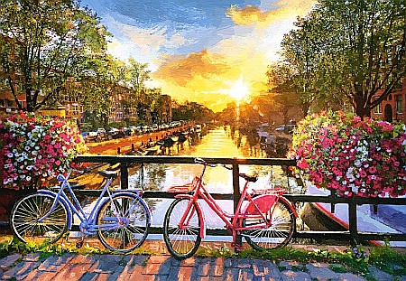 Puzzle 1000 piese Biciclete in Amsterdam 104536 [1]