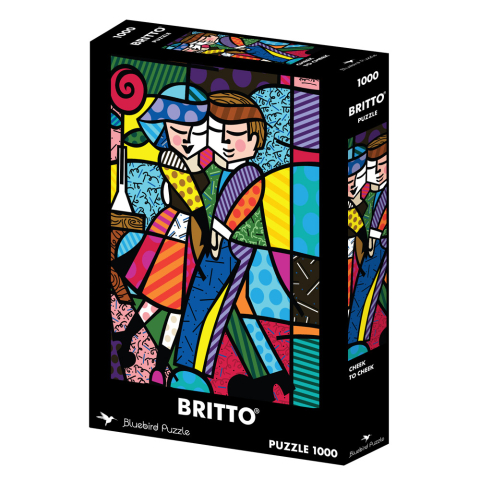 Noutati - Puzzle 1000 piese Bluebird Cheek to Cheek Romero Britto