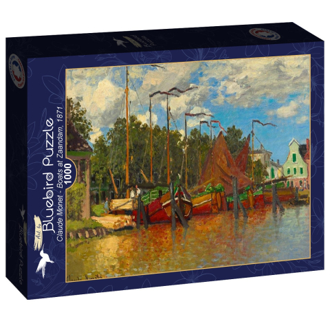 Noutati - Puzzle 1000 piese Bluebird Claude Monet Boats at Zaandam 1871