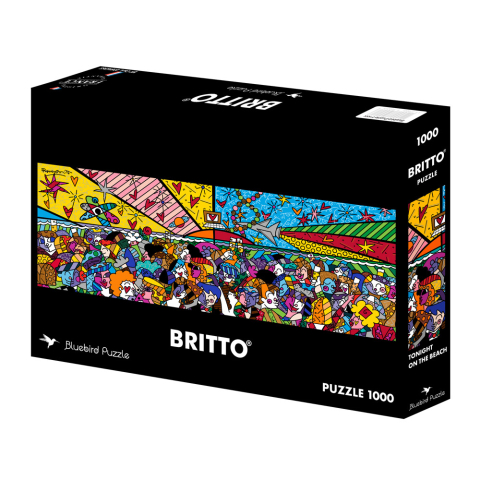 Puzzle - Puzzle 1000 piese Bluebird Tonight on the Beach Romero Britto