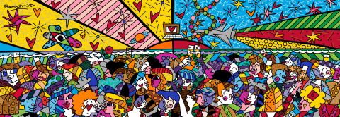 Puzzle 1000 piese Bluebird Tonight on the Beach Romero Britto [1]