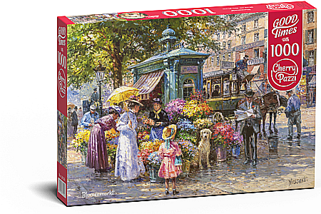 Puzzle - Puzzle 1000 piese Blumenmarkt 30226 Cherry Pazzi