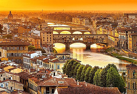 Puzzle 1000 piese Bridges of Florence 104826 Castorland [1]