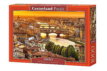 Puzzle 1000 piese - Puzzle 1000 piese Bridges of Florence 104826 Castorland