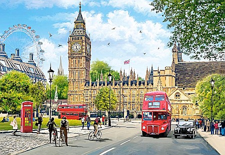 Puzzle 1000 piese Busy Morning in London 104963 Castorland [1]