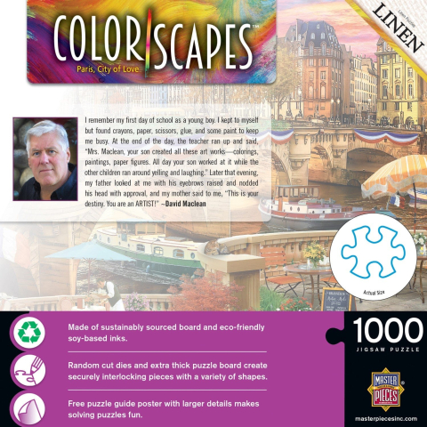 Puzzle 1000 piese Colorscapes Paris City of Love – Master Pieces [2]
