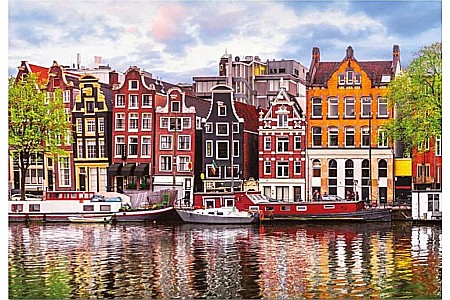 Puzzle 1000 piese Dancing Houses, Amsterdam 18458 [1]