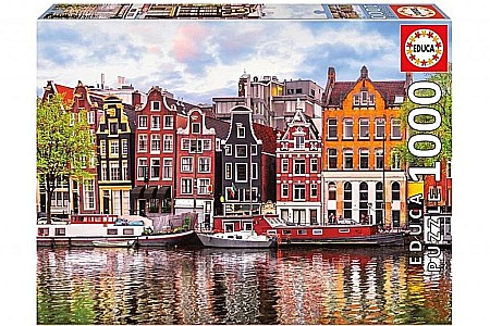 Puzzle 1000 piese - Puzzle 1000 piese Dancing Houses, Amsterdam 18458