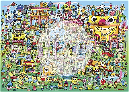 Puzzle 1000 piese Doodle Village Heye 29936 [1]