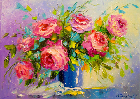 Puzzle 1000 piese Enjoy – A Bouquet of Roses [1]