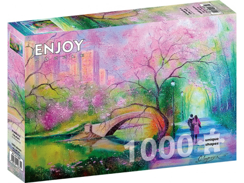 Puzzle 1000 piese - Puzzle 1000 piese Enjoy – A Walk in a City Park