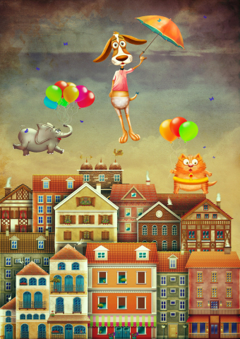 Puzzle 1000 piese Enjoy – Above the City [1]