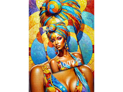 Puzzle 1000 piese Enjoy – African Beauty [3]