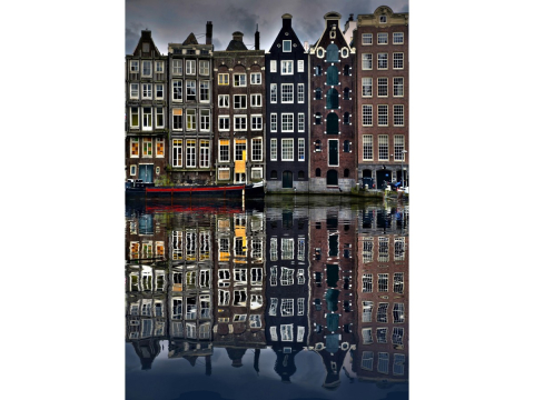 Puzzle 1000 piese Enjoy – Amsterdam Houses [1]