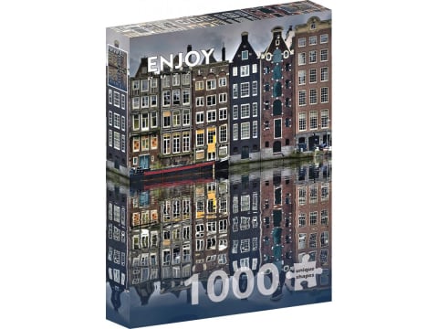 Puzzle - Puzzle 1000 piese Enjoy – Amsterdam Houses