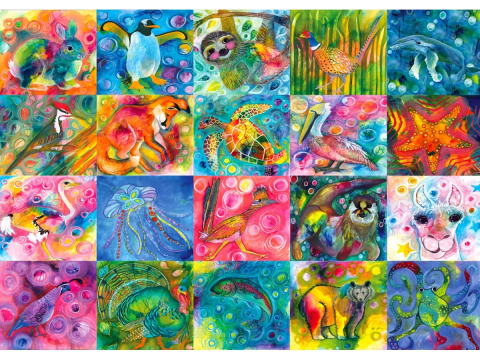 Puzzle 1000 piese Enjoy – Animal Magic [1]