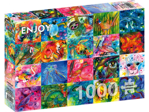 Puzzle - Puzzle 1000 piese Enjoy – Animal Magic