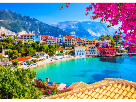 Puzzle 1000 piese Enjoy – Assos Village in Cephalonia, Greece [1]