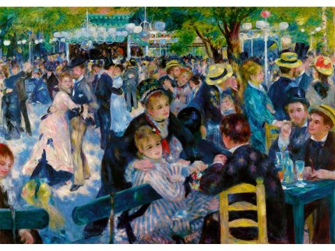 Puzzle 1000 piese Enjoy – Auguste Renoir: Dance at Le Moulin de la Galette [1]