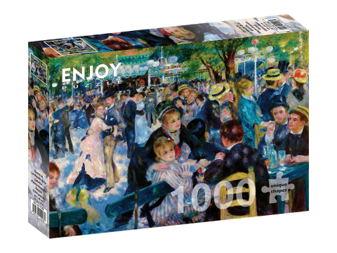 Puzzle 1000 piese - Puzzle 1000 piese Enjoy – Auguste Renoir: Dance at Le Moulin de la Galette