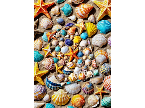 Puzzle 1000 piese Enjoy – Beach Treasure [3]