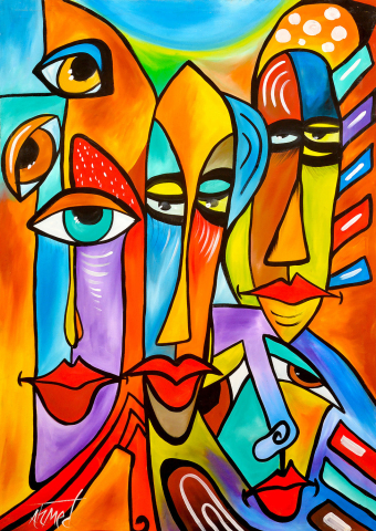 Puzzle 1000 piese Enjoy – Bico Faces [1]