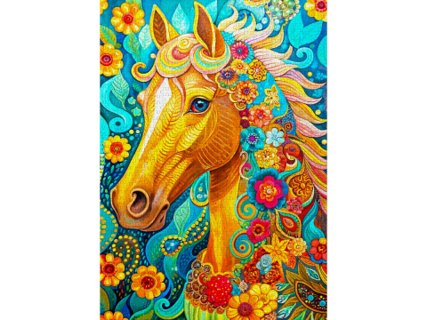 Puzzle 1000 piese Enjoy – Blooming Mane [1]