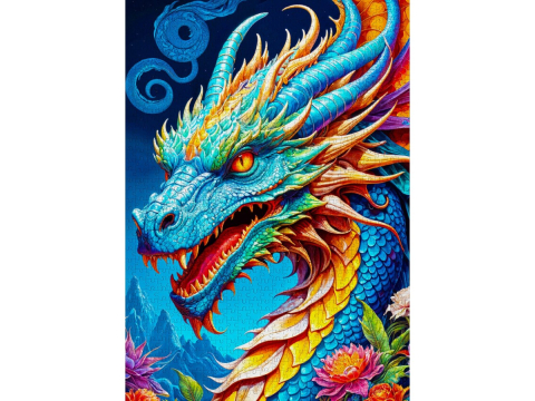 Puzzle 1000 piese Enjoy – Blue Dragon [1]