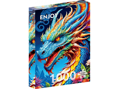 Puzzle - Puzzle 1000 piese Enjoy – Blue Dragon