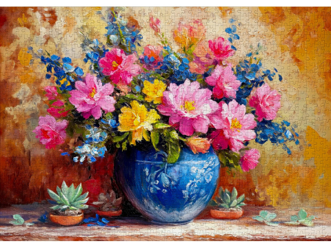 Puzzle 1000 piese Enjoy – Blushing Corner [1]