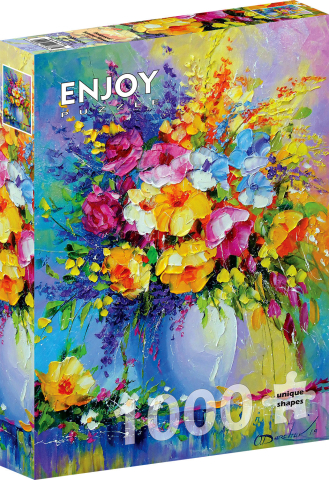 Puzzle 1000 piese - Puzzle 1000 piese Enjoy – Bouquet of Summer Flowers