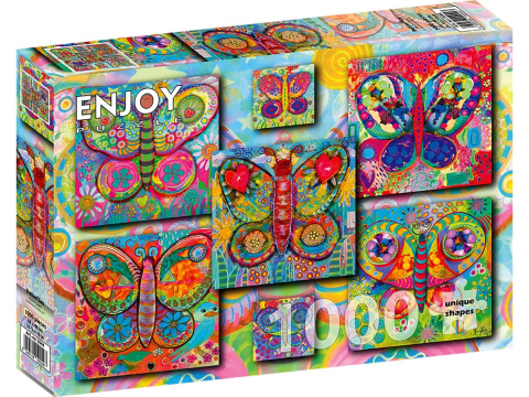 Puzzle - Puzzle 1000 piese Enjoy – Butterflies
