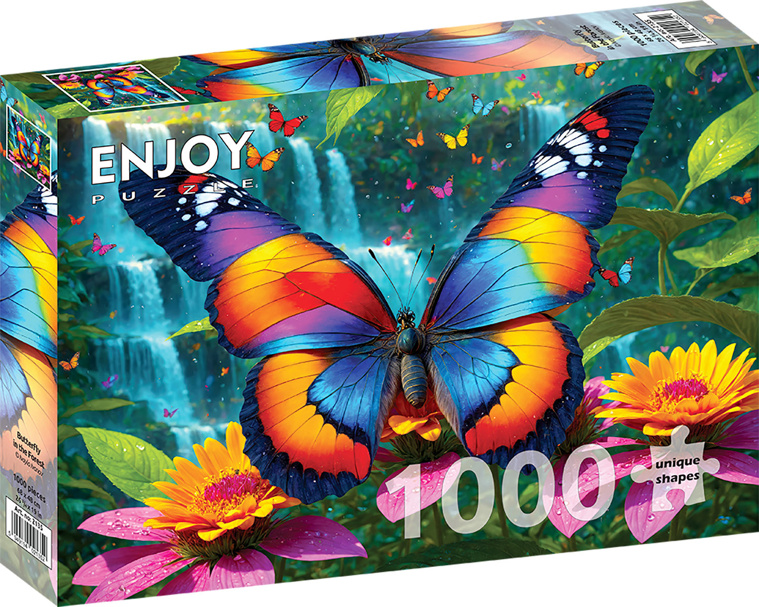 Puzzle - Puzzle 1000 piese Enjoy – Butterfly in the Forest