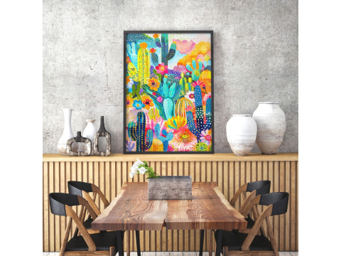 Puzzle 1000 piese Enjoy – Cacti Land [5]