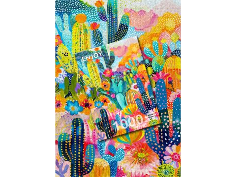 Puzzle 1000 piese Enjoy – Cacti Land [3]