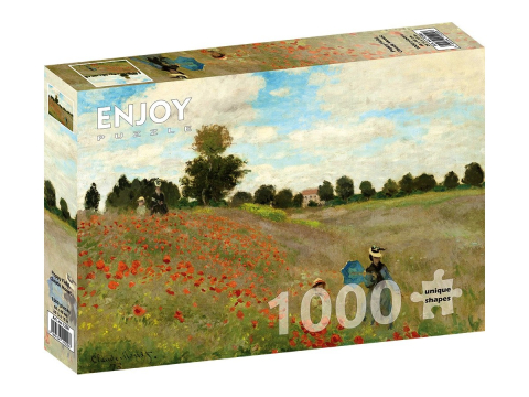 Puzzle - Puzzle 1000 piese Enjoy – Claude Monet: Poppy Field