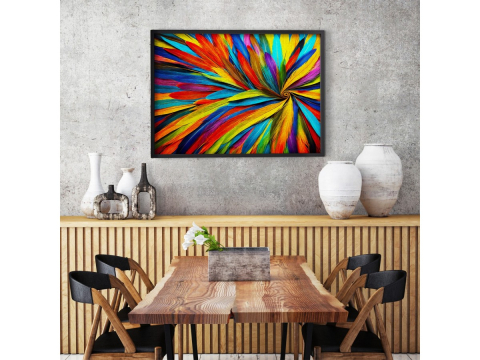 Puzzle 1000 piese Enjoy – Colorful Feathers [5]