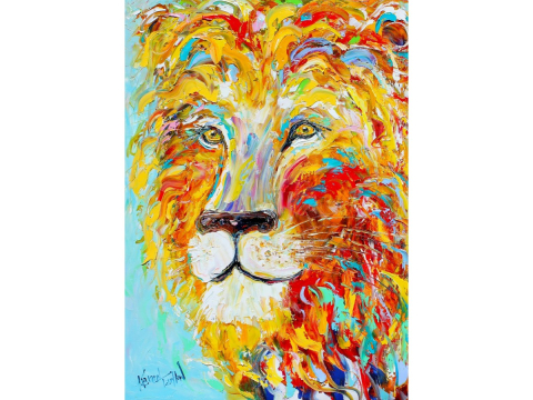 Puzzle 1000 piese Enjoy – Colorful Lion [1]