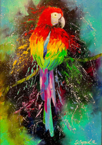 Puzzle 1000 piese Enjoy – Colorful Parrot [1]
